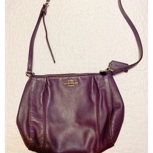 Plum coach purse